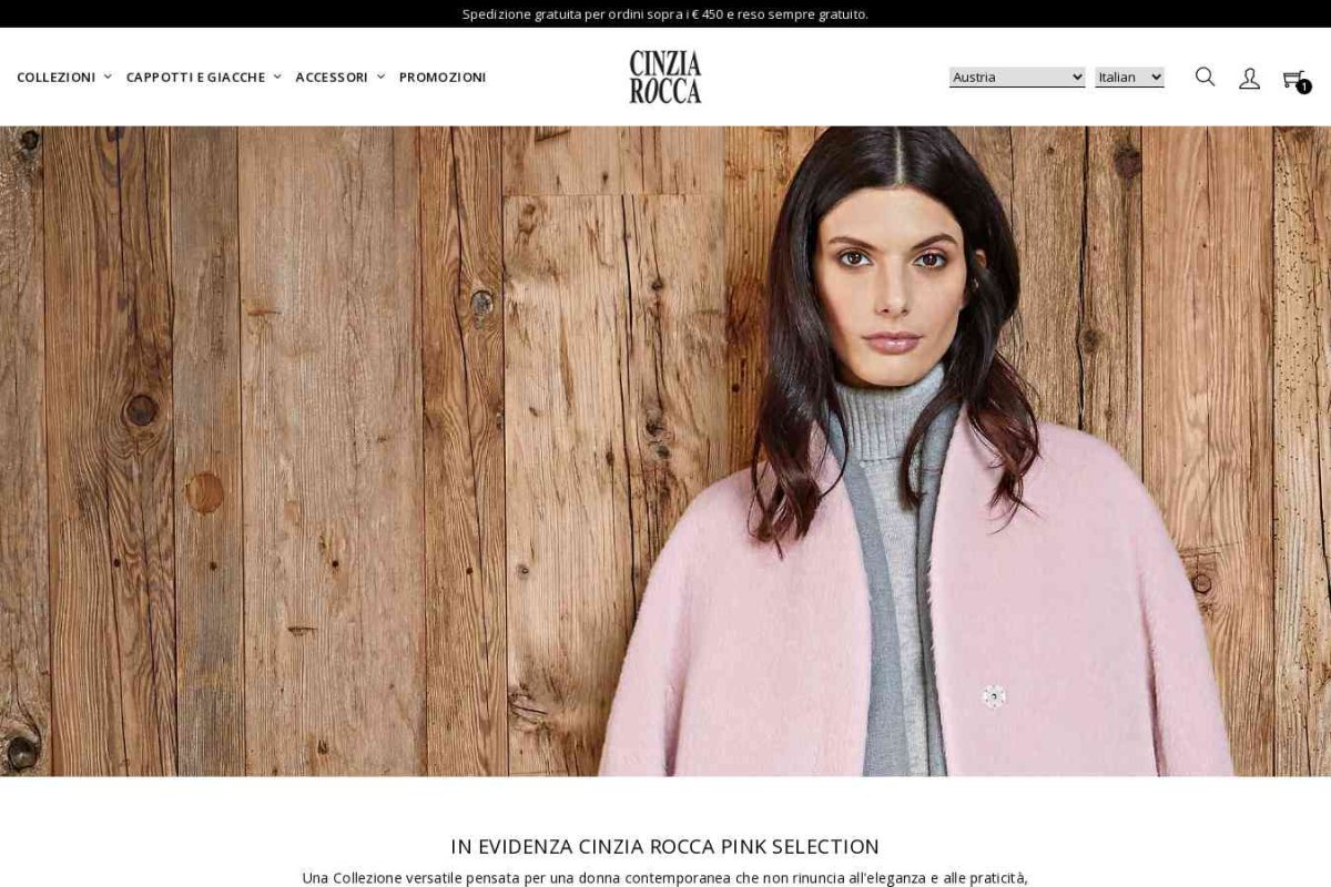 Cinzia Rocca, сеть бутиков женской верхней одежды