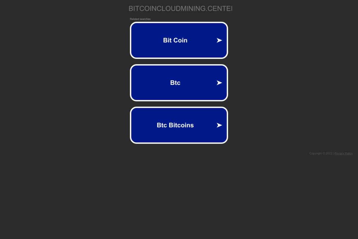 BitcoinCloudMining Center