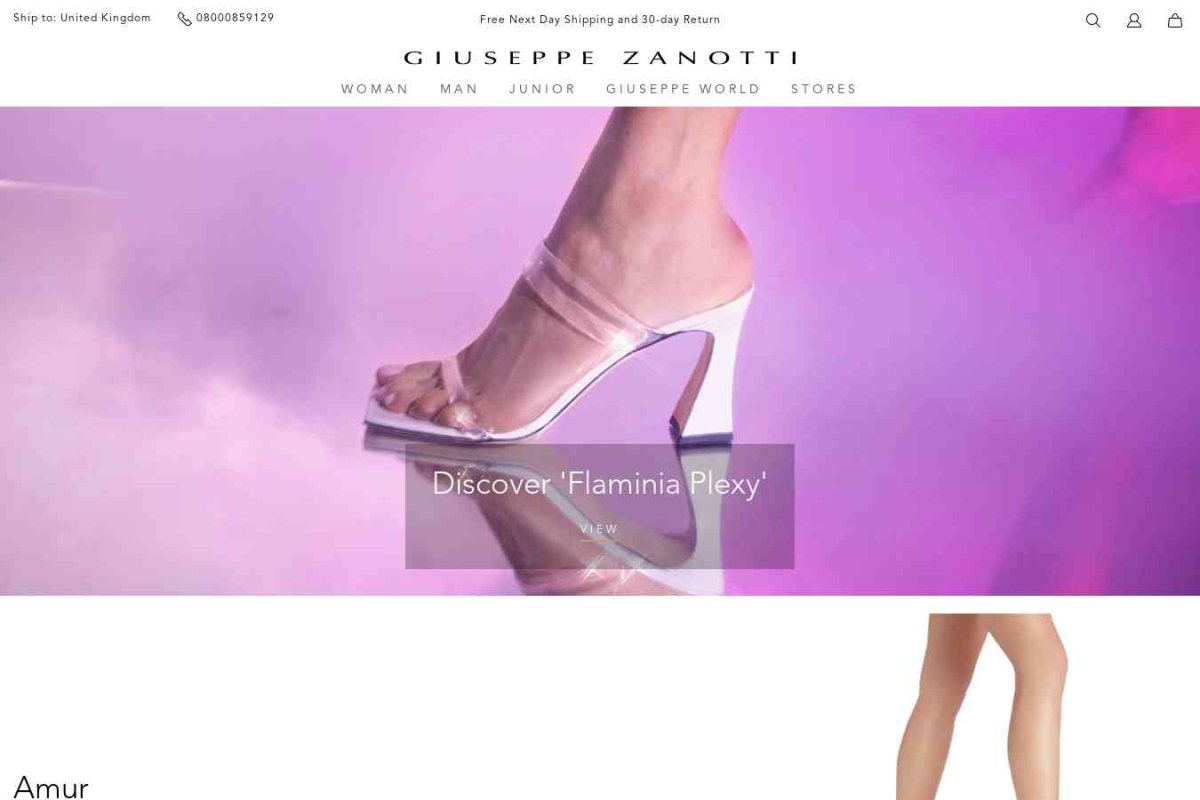 Giuseppe Zanotti Design, салон обуви