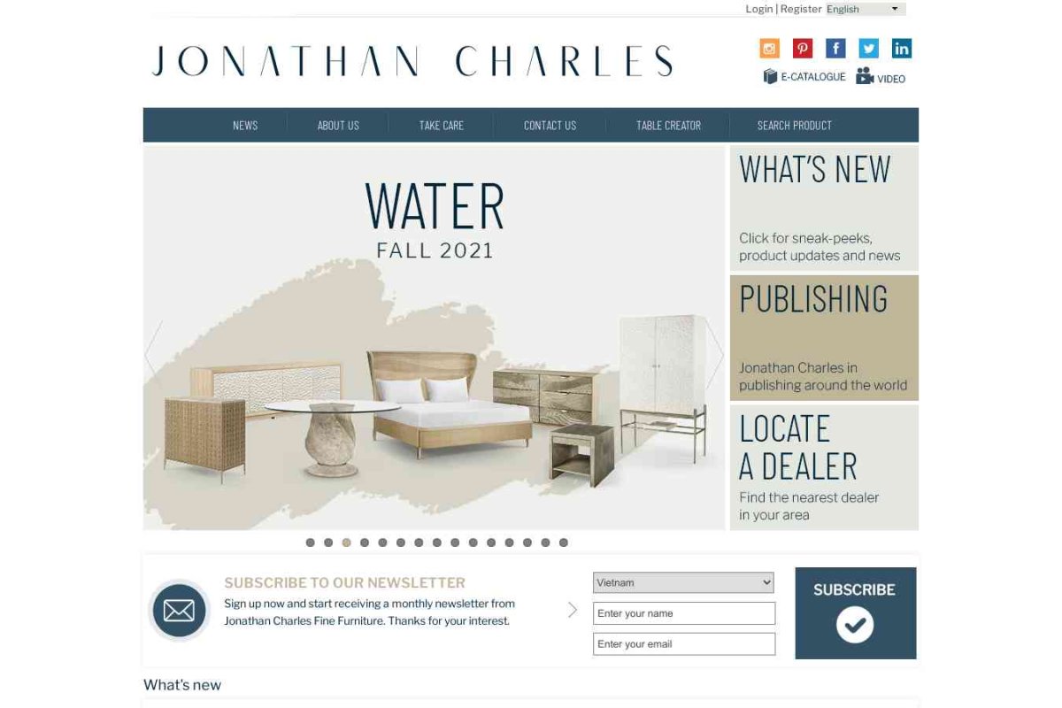 Jonathan Charles, мебельный салон