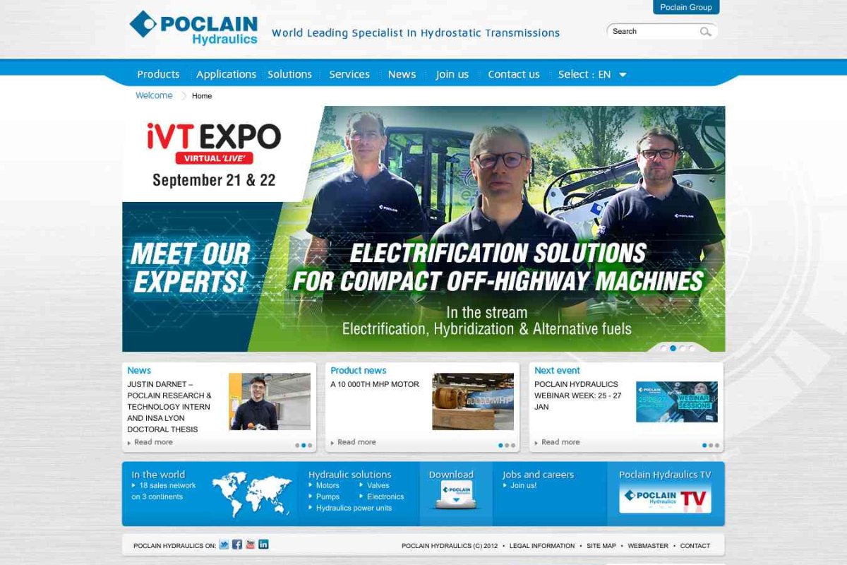 Poclain Hydraulics, производственная компания